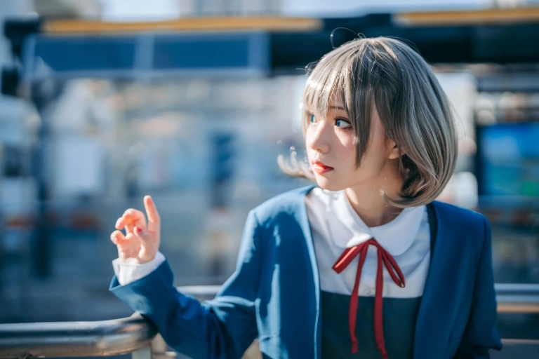 《唐可可校服》｜花柒Hana · 15张写真