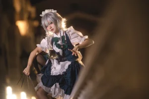 《星雨咲夜女仆》｜花柒Hana · 9张写真