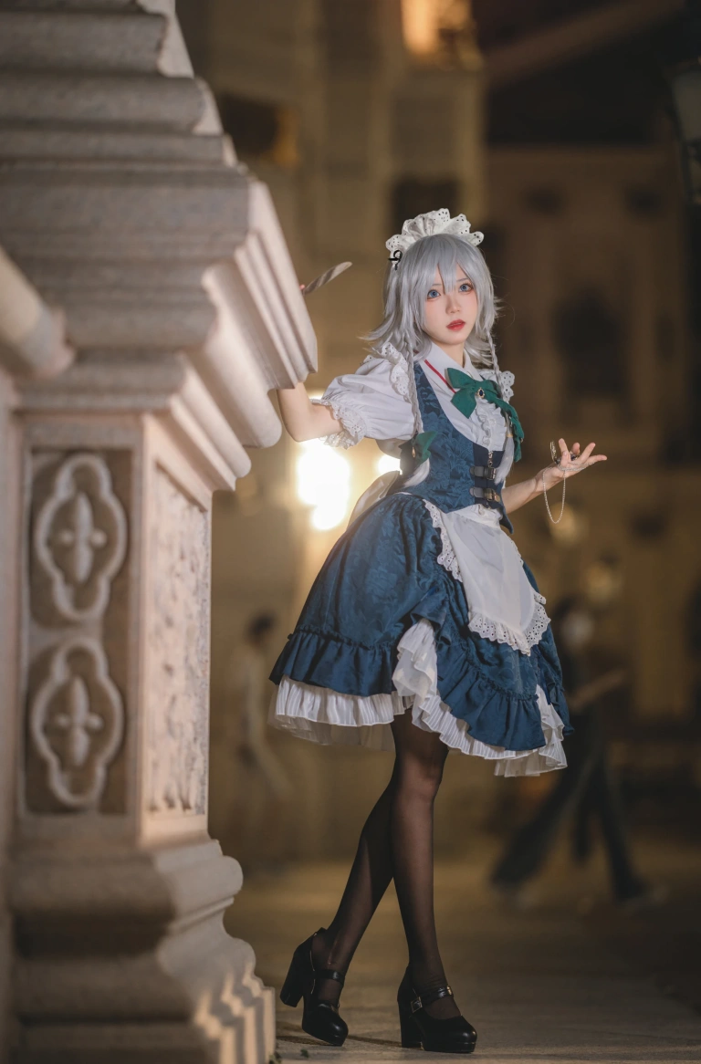 《星雨咲夜女仆》｜花柒Hana · 9张写真