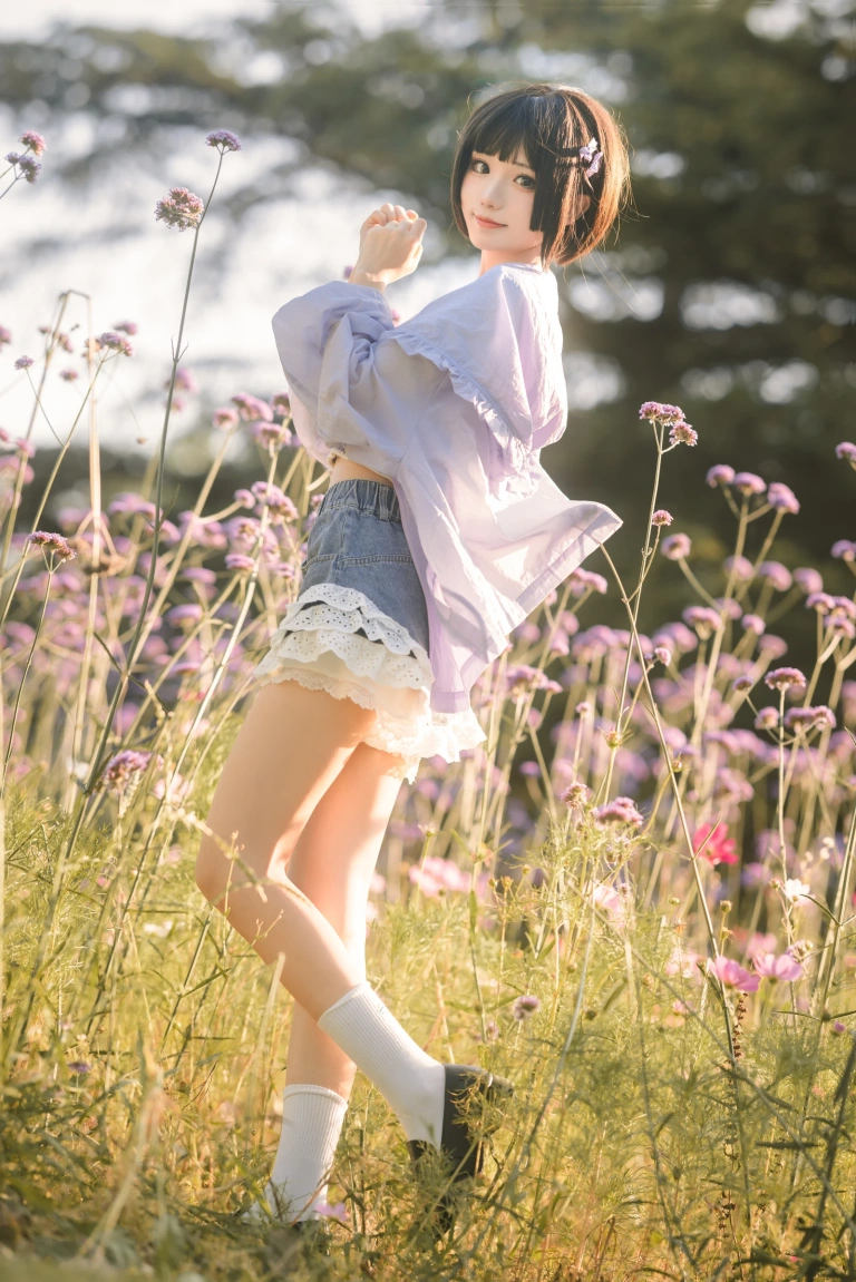 《马鞭草》｜花柒Hana · 15张写真