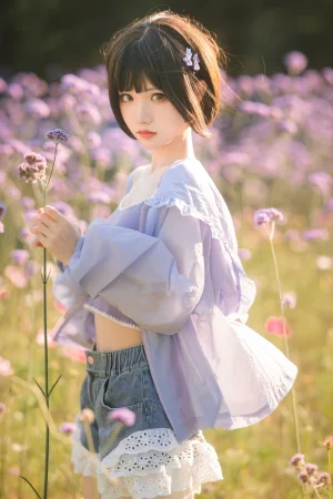 《马鞭草》｜花柒Hana · 15张写真