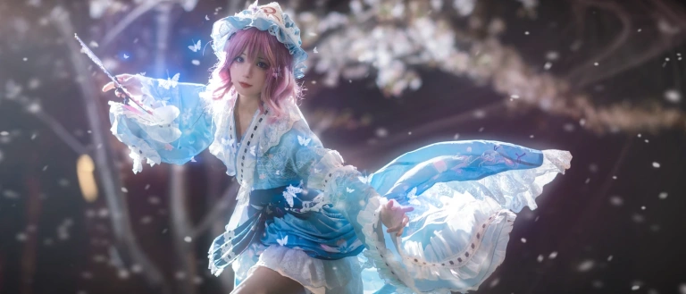 《星雨幽幽子》｜花柒Hana · 9张写真