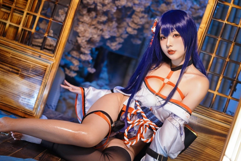 《真子 和服抹油》｜Kokuhui(yuuhui玉汇) · 82张写真