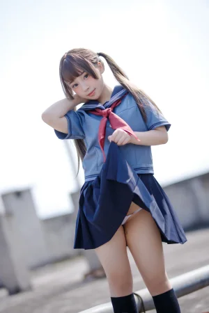 《胡桃 NO.004 – 天台的爱之告白》｜胡桃Kurumi · 143张写真、4 个视频