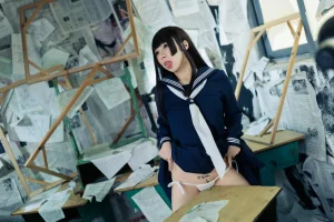 《胡桃 NO.023 – 反差学妹》｜胡桃Kurumi · 132张写真