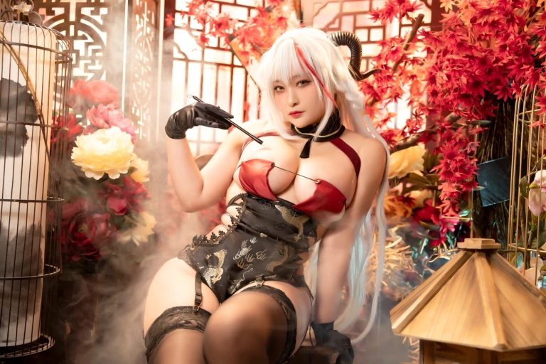 《埃吉尔旗袍 金龙腾祥云》｜洛璃LoLiSAMA · 65张写真