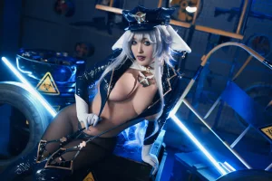 《碧蓝航线 信浓同人女警》｜洛璃LoLiSAMA · 80张写真