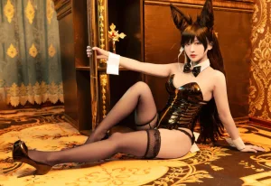 《碧蓝航线 爱宕兔女郎》｜洛璃LoLiSAMA · 50张写真