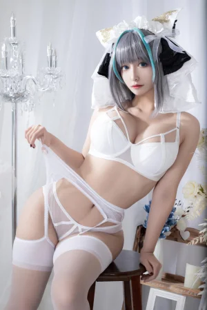 《碧蓝航线 柴郡同人内衣》｜洛璃LoLiSAMA · 66张写真