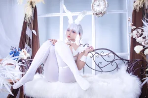 《碧蓝航线 恶毒白兔》｜洛璃LoLiSAMA · 51张写真