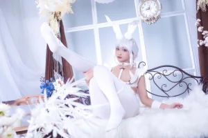 《碧蓝航线 恶毒白兔》｜洛璃LoLiSAMA · 51张写真