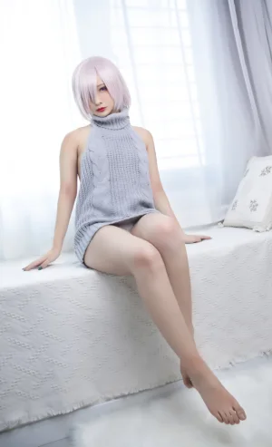 《玛修露背毛衣》｜洛璃LoLiSAMA · 23张写真