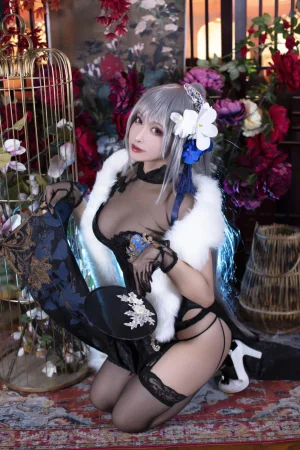 《碧蓝航线·路易九世旗袍》｜洛璃LoLiSAMA · 43张写真