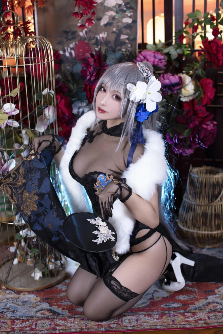 《碧蓝航线·路易九世旗袍》｜洛璃LoLiSAMA · 43张写真
