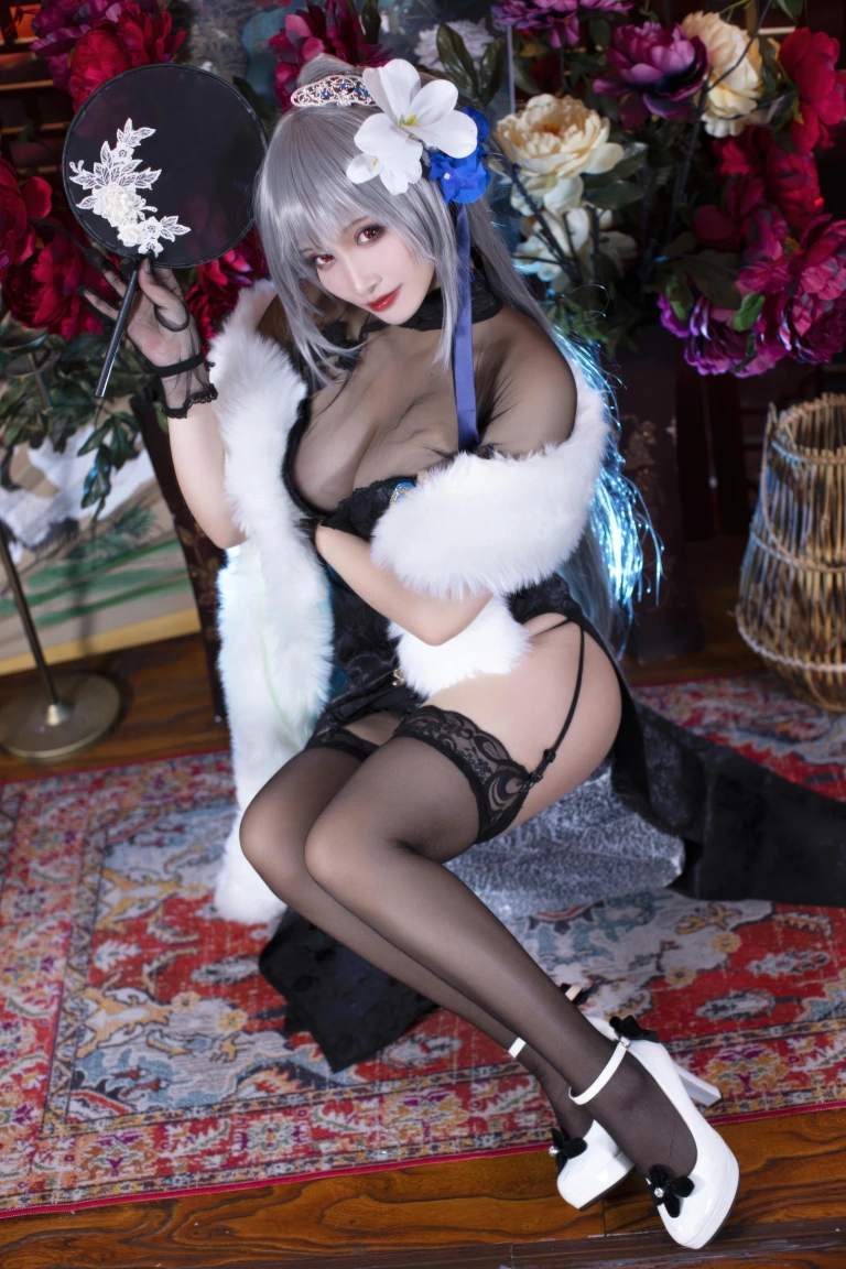 《碧蓝航线·路易九世旗袍》｜洛璃LoLiSAMA · 43张写真