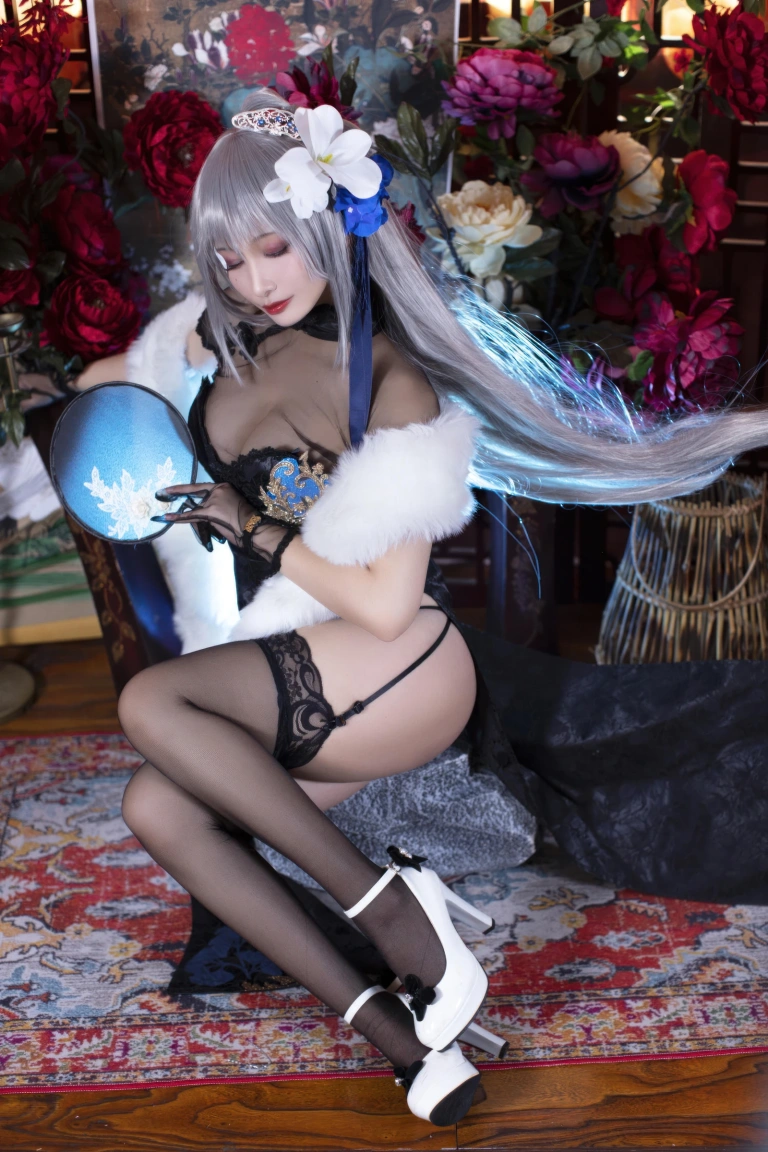 《碧蓝航线·路易九世旗袍》｜洛璃LoLiSAMA · 43张写真