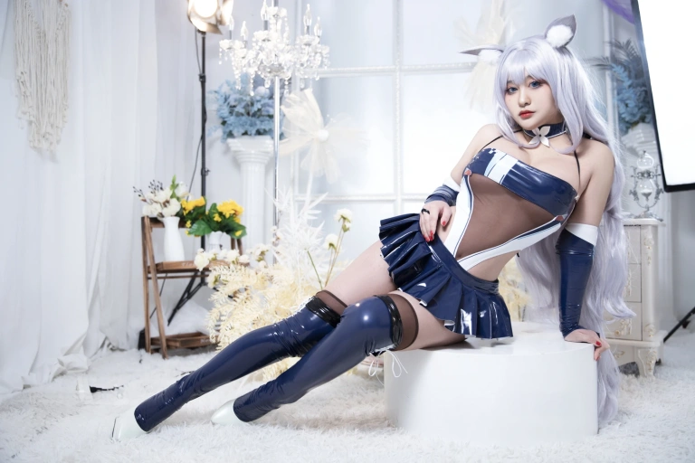 《碧蓝航线 信浓赛车》｜洛璃LoLiSAMA · 61张写真
