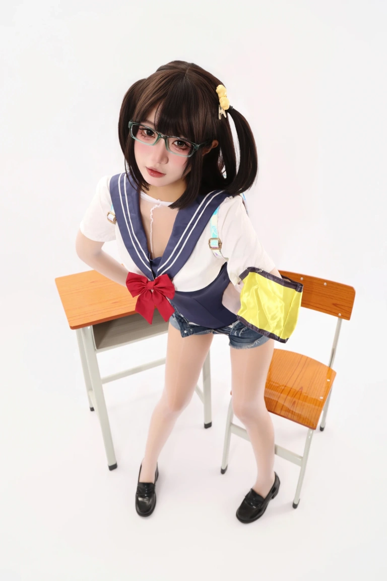《风纪委员·连体白丝死库水》｜柒柒_Lust77 · 60张写真