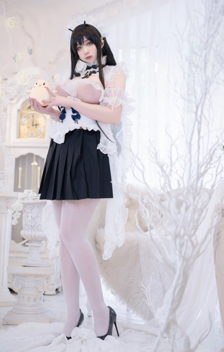 《碧蓝航线 不挠女仆没干劲的小姐姐》｜Meroko_魅瞳 · 53张写真