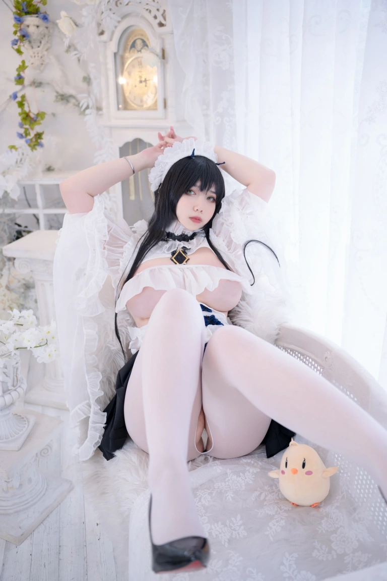 《碧蓝航线 不挠女仆没干劲的小姐姐》｜Meroko_魅瞳 · 53张写真