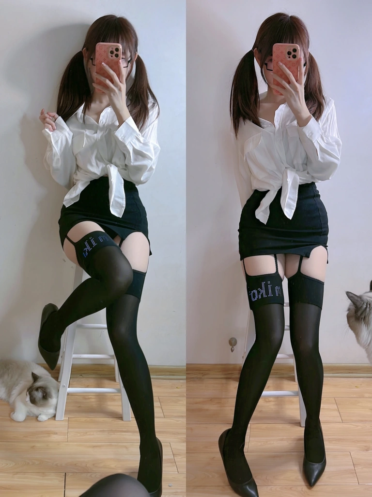 《自拍系列mikoの黑丝04》｜miko酱ww · 182张写真