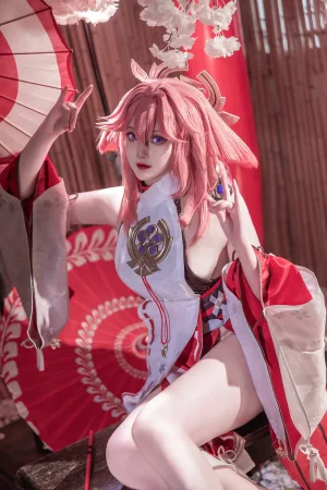 《八重神子》｜Natsuko_夏夏子 · 91张写真