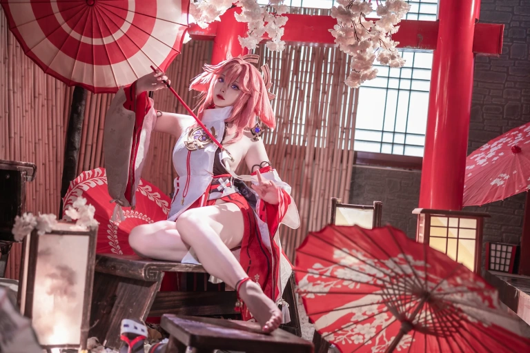 《八重神子》｜Natsuko_夏夏子 · 91张写真