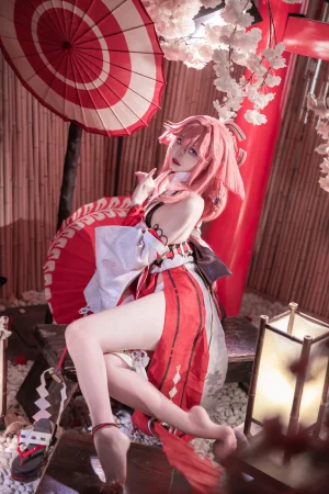 《八重神子》｜Natsuko_夏夏子 · 91张写真