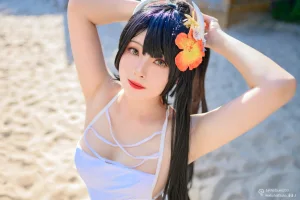 《碧蓝航线 比叡泳装》｜Natsuko_夏夏子 · 55张写真