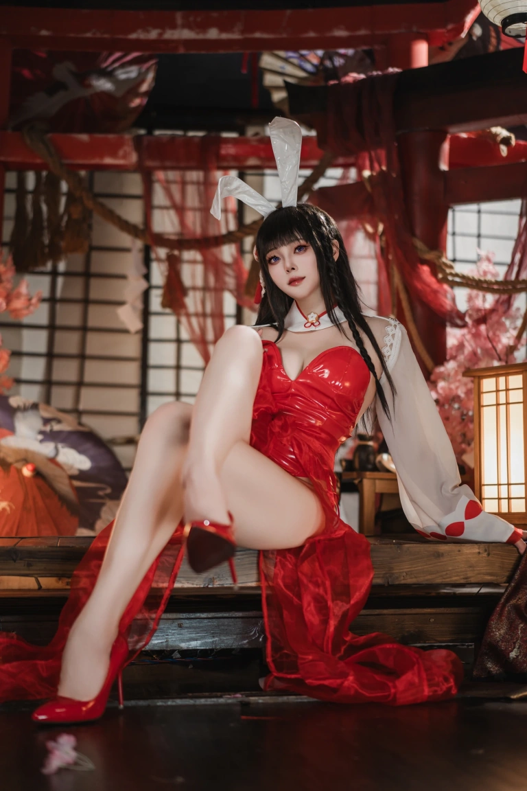《碧蓝航线 大山巫女兔》｜Natsuko_夏夏子 · 70张写真