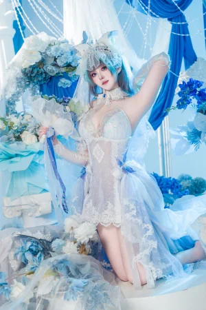 《碧蓝航线 柴郡婚纱》｜Natsuko_夏夏子 · 70张写真