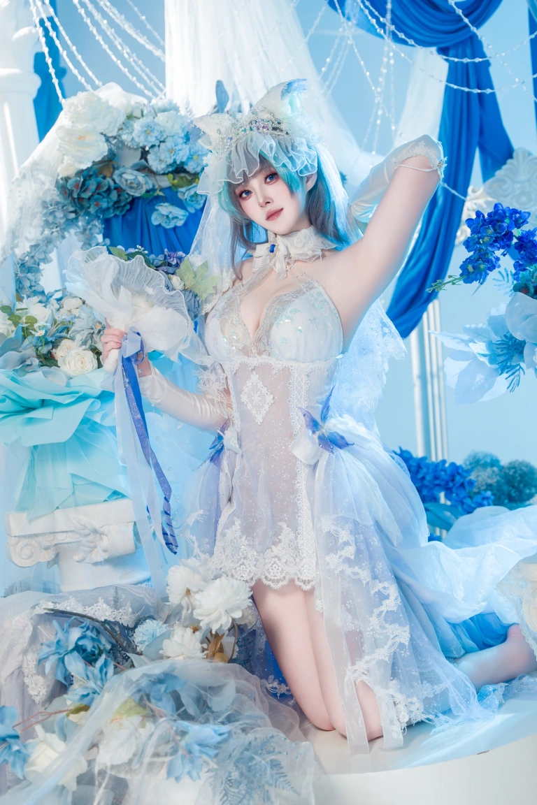 《碧蓝航线 柴郡婚纱》｜Natsuko_夏夏子 · 70张写真