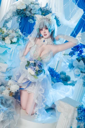 《碧蓝航线 柴郡婚纱》｜Natsuko_夏夏子 · 70张写真
