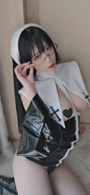 《7号本 修女》｜奈汐酱nice · 41张写真、7 个视频