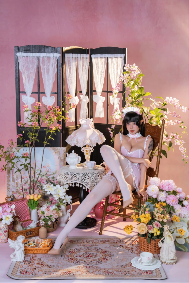 《侍花礼》｜奈汐酱nice&云溪溪 · 100张写真、1 个视频