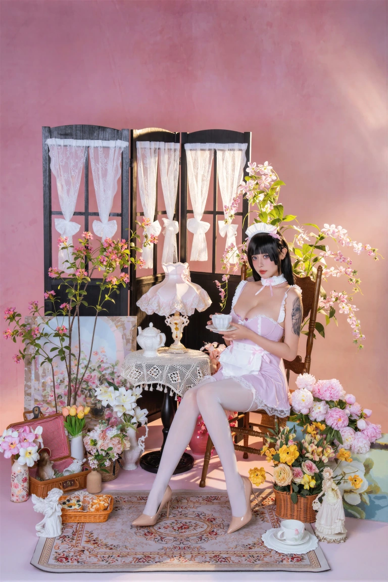 《侍花礼》｜奈汐酱nice&云溪溪 · 100张写真、1 个视频