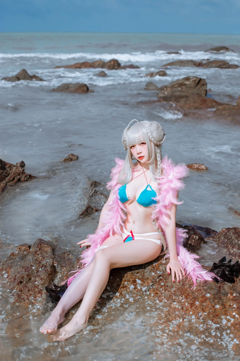 《碧蓝可畏泳装》｜二佐Nisa · 27张写真