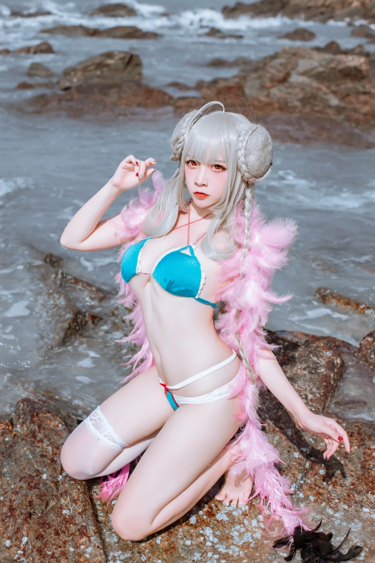 《碧蓝可畏泳装》｜二佐Nisa · 27张写真