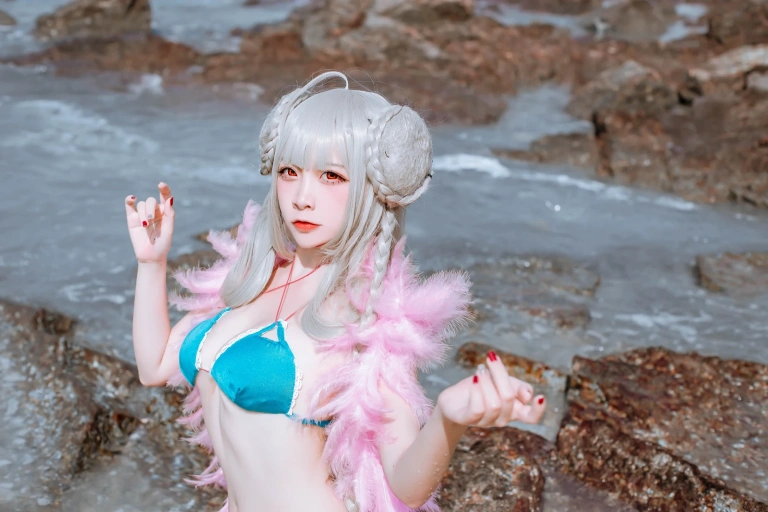 《碧蓝可畏泳装》｜二佐Nisa · 27张写真
