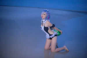 《蕾姆1号本 泳衣2》｜二佐Nisa · 11张写真