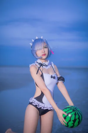 《蕾姆1号本 泳衣2》｜二佐Nisa · 11张写真