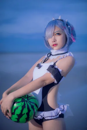 《蕾姆1号本 泳衣2》｜二佐Nisa · 11张写真