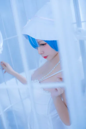 《蕾姆2号本 蕾姆白裙》｜二佐Nisa · 27张写真