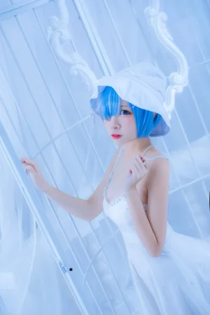 《蕾姆2号本 蕾姆白裙》｜二佐Nisa · 27张写真