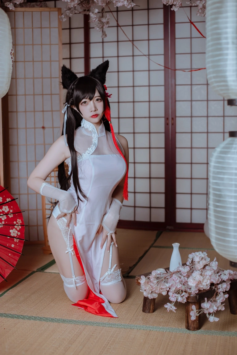 《犬之眷 碧蓝爱宕旗袍》｜二佐Nisa · 18张写真