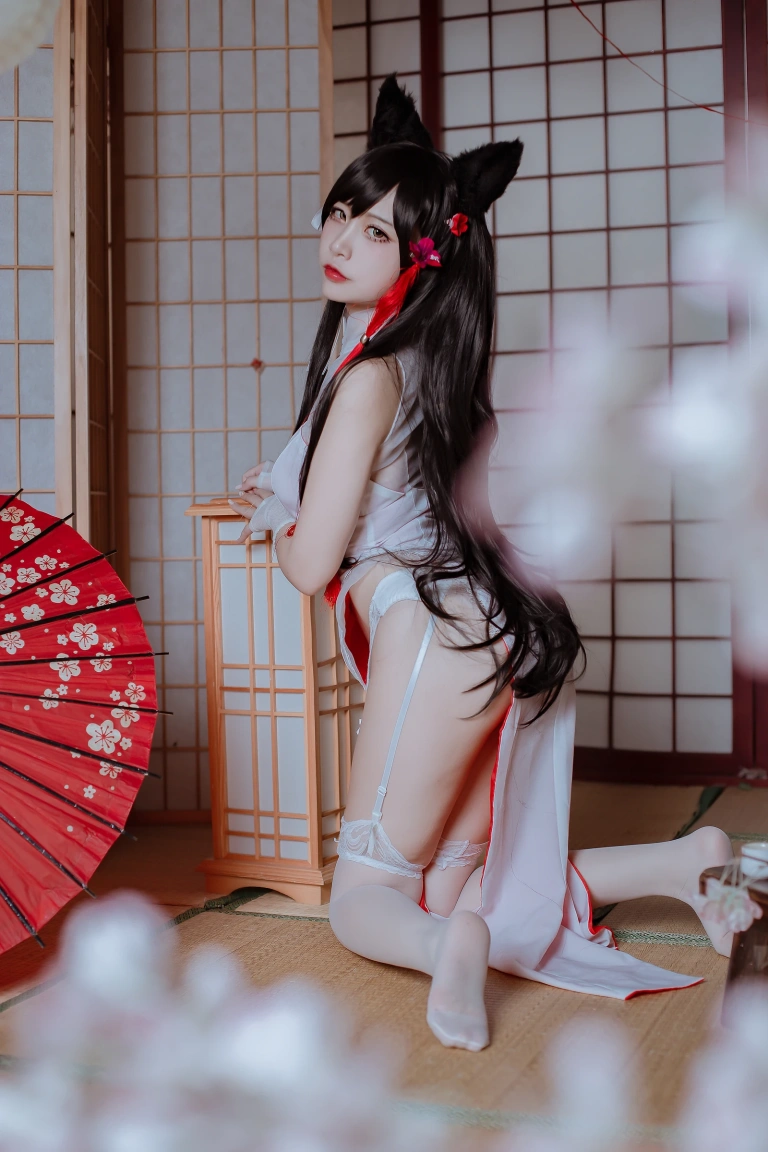 《犬之眷 碧蓝爱宕旗袍》｜二佐Nisa · 18张写真