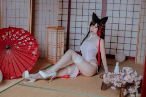 《犬之眷 碧蓝爱宕旗袍》｜二佐Nisa · 18张写真