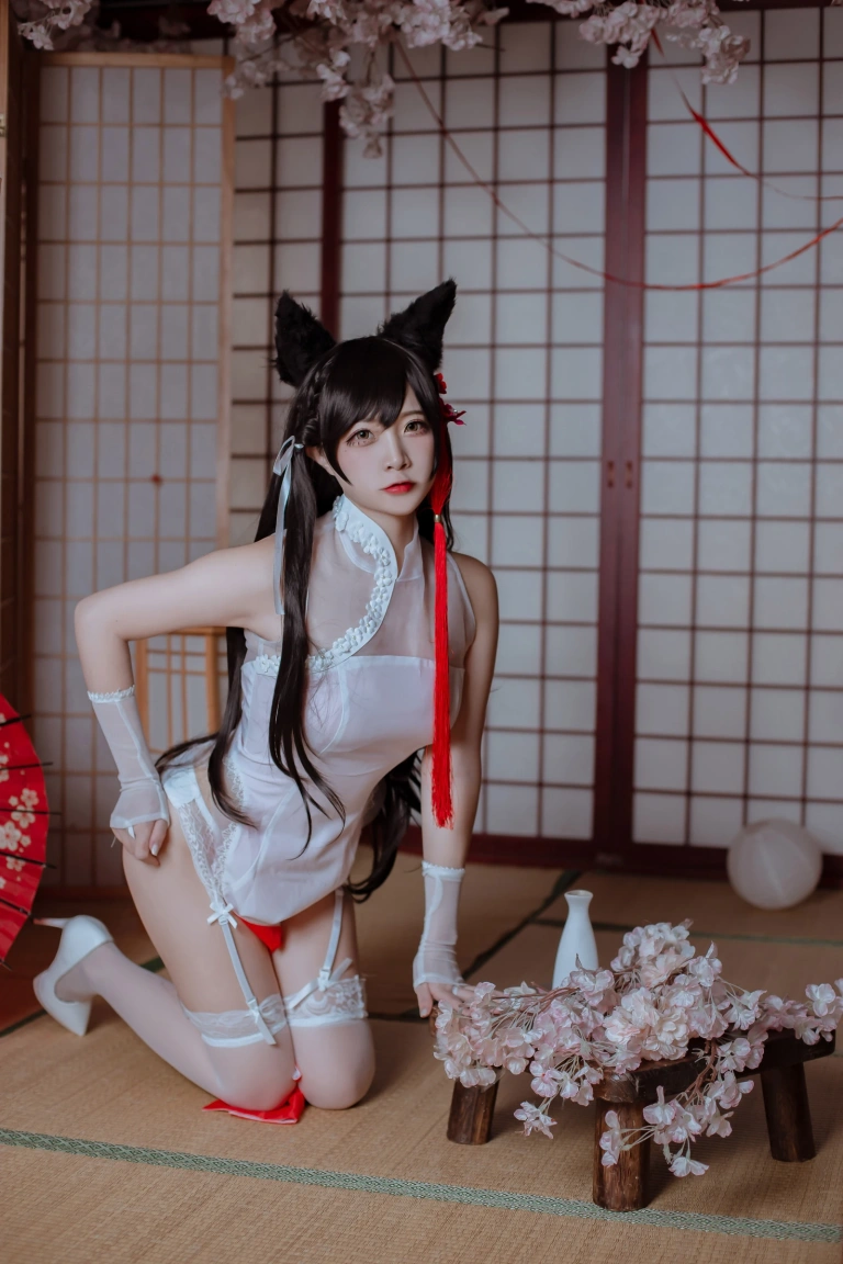 《犬之眷 碧蓝爱宕旗袍》｜二佐Nisa · 18张写真