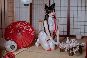 《犬之眷 碧蓝爱宕旗袍》｜二佐Nisa · 18张写真