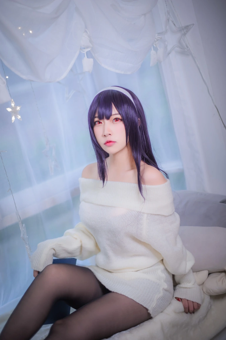 《霞之丘诗羽学姐毛衣》｜二佐Nisa · 47张写真